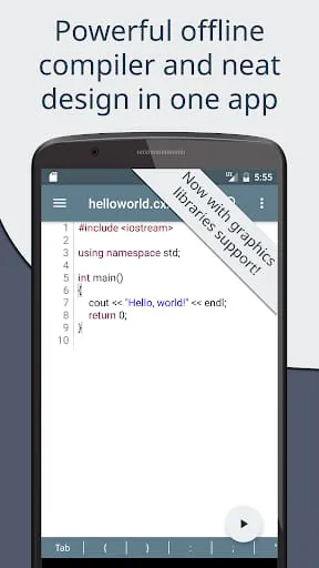 Cxxdroid - C/C++ compiler IDE