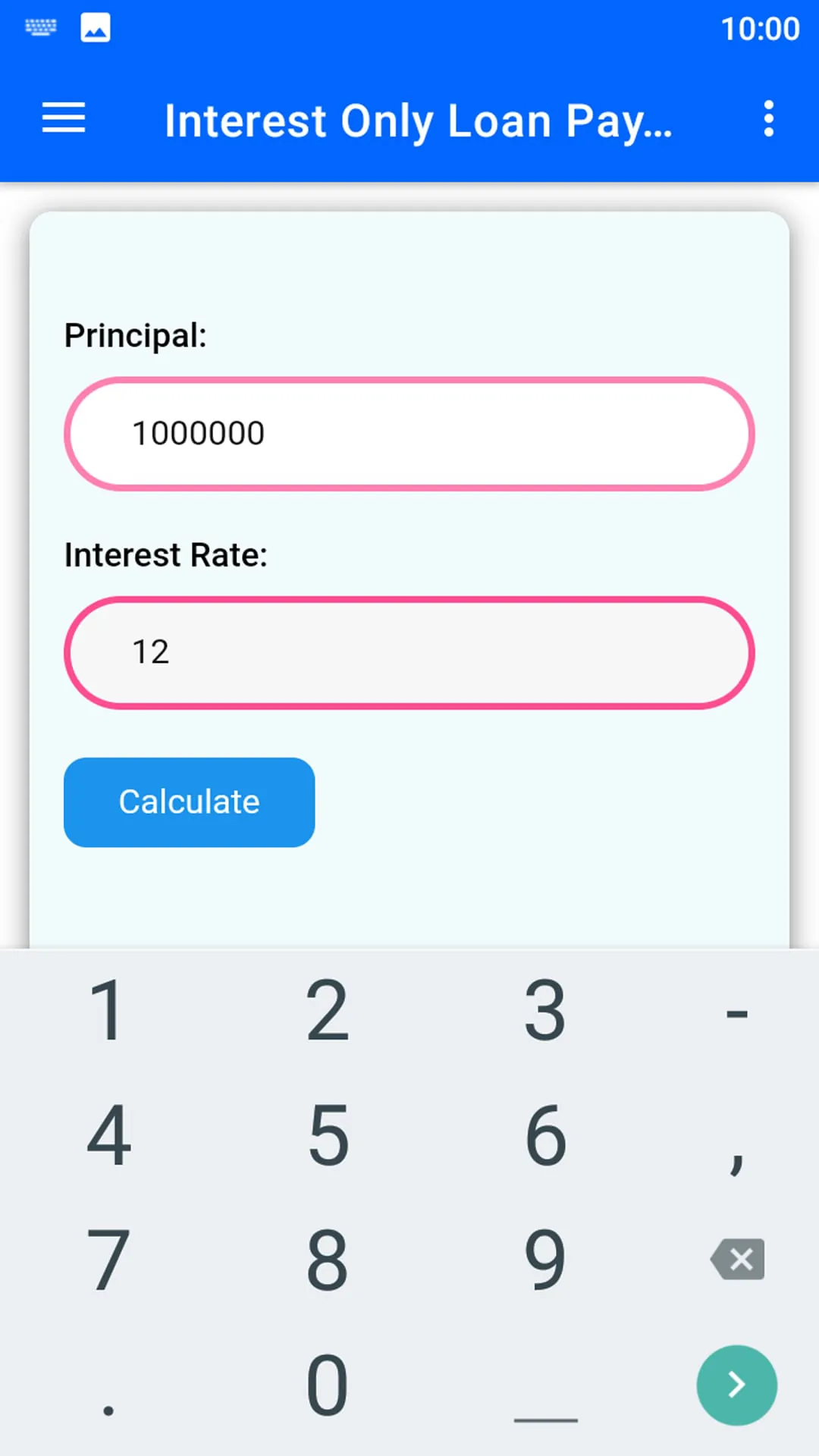 Interest Only Loan Payment