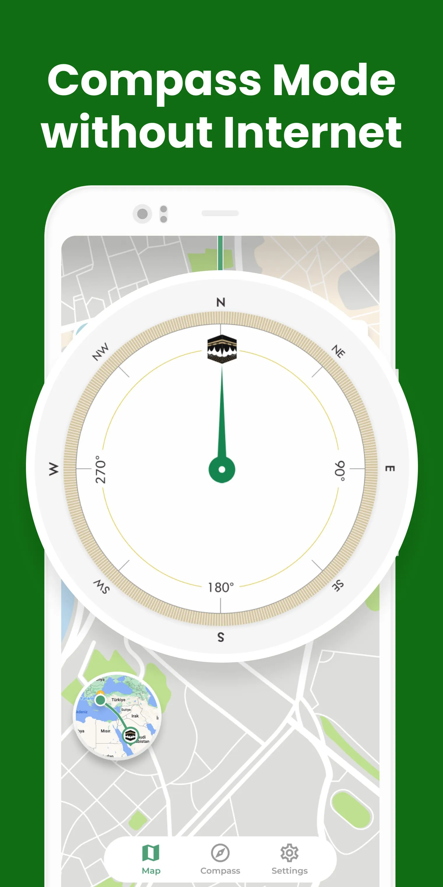 Qibla Finder Compass 100%