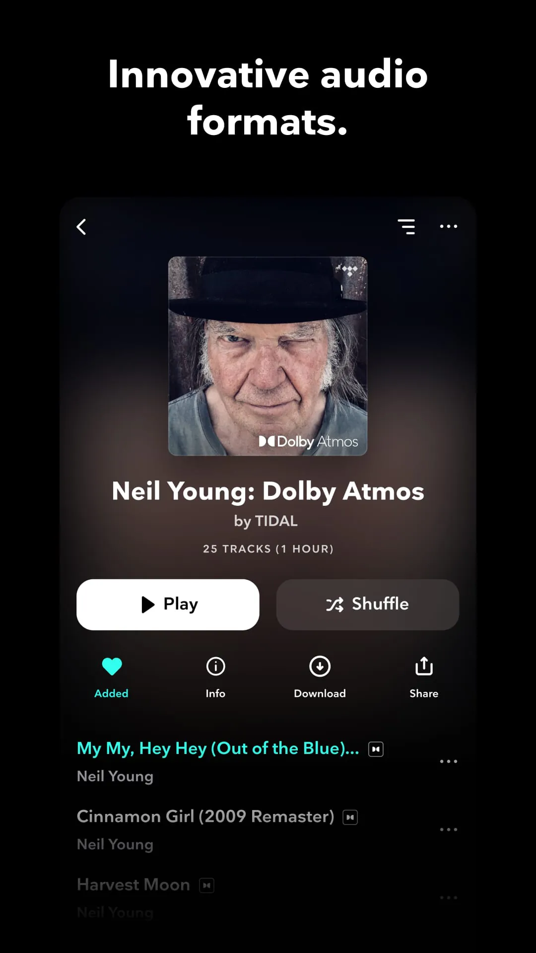 TIDAL Music: HiFi sound