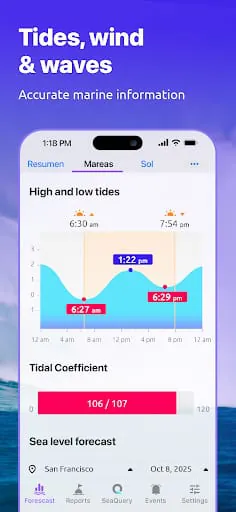 Nautide: Tides, Wind, Waves +