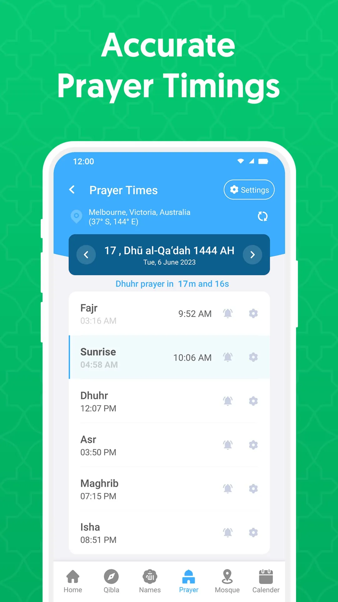 Qibla Compass: Qibla Direction