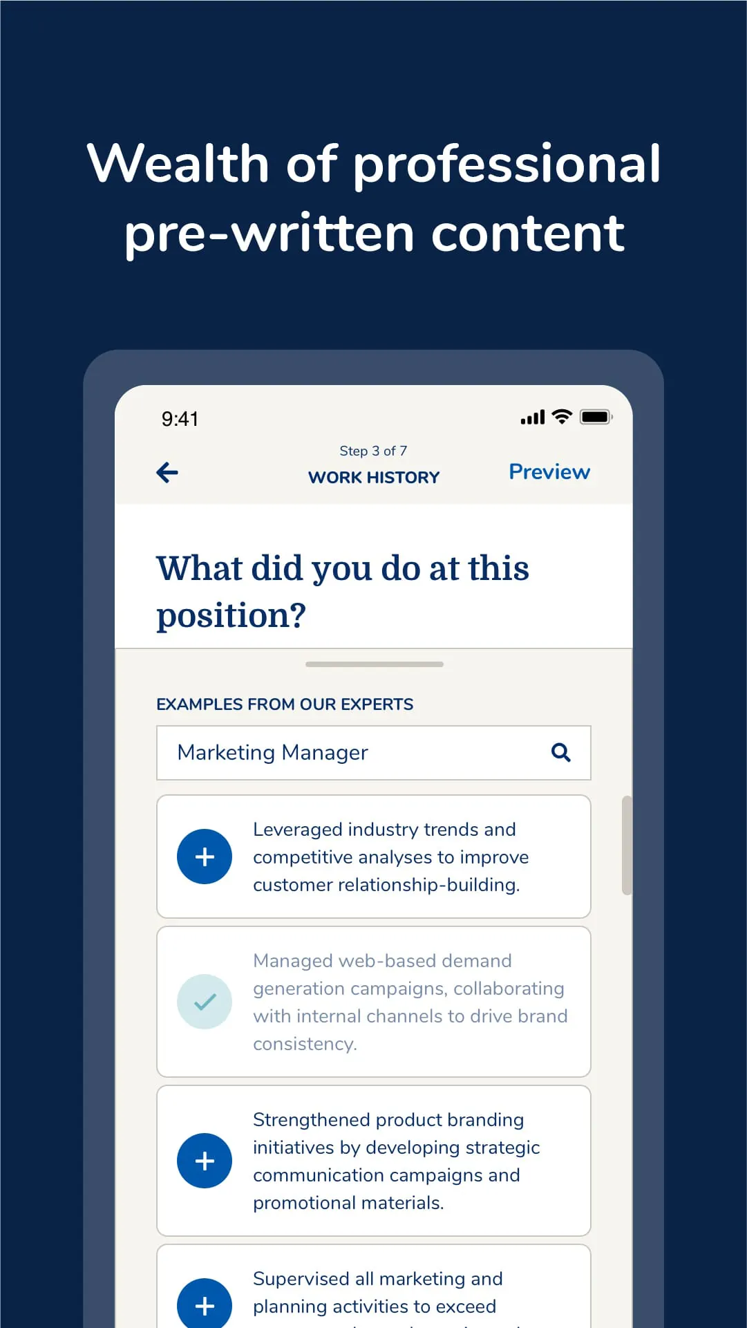 MyPerfectCV: Resume CV Builder