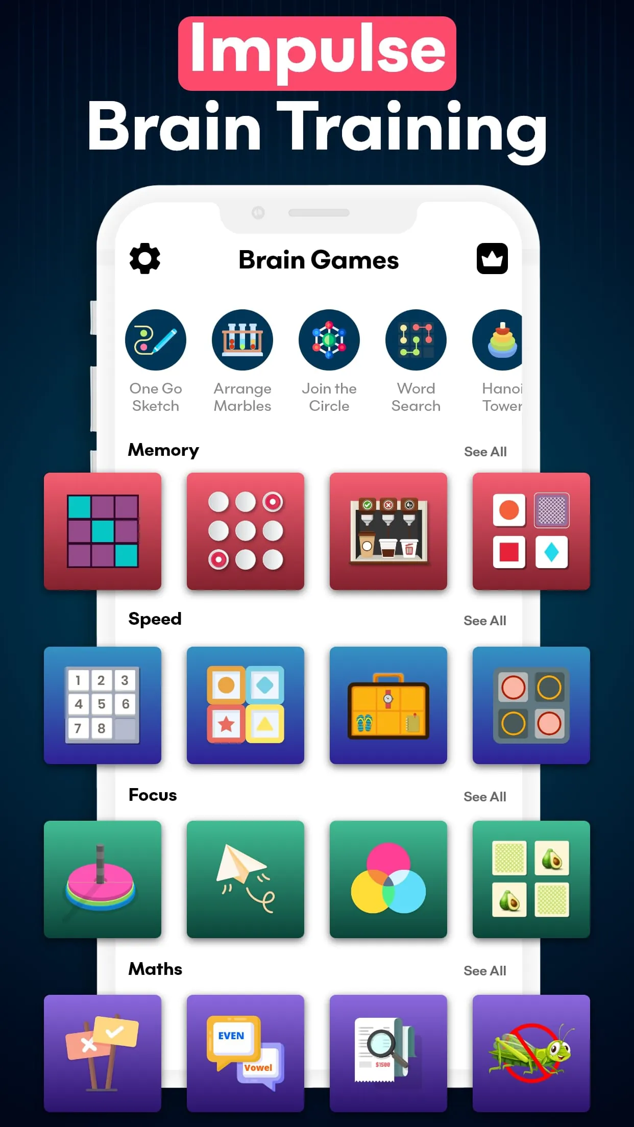 Impulse Brain Training Games