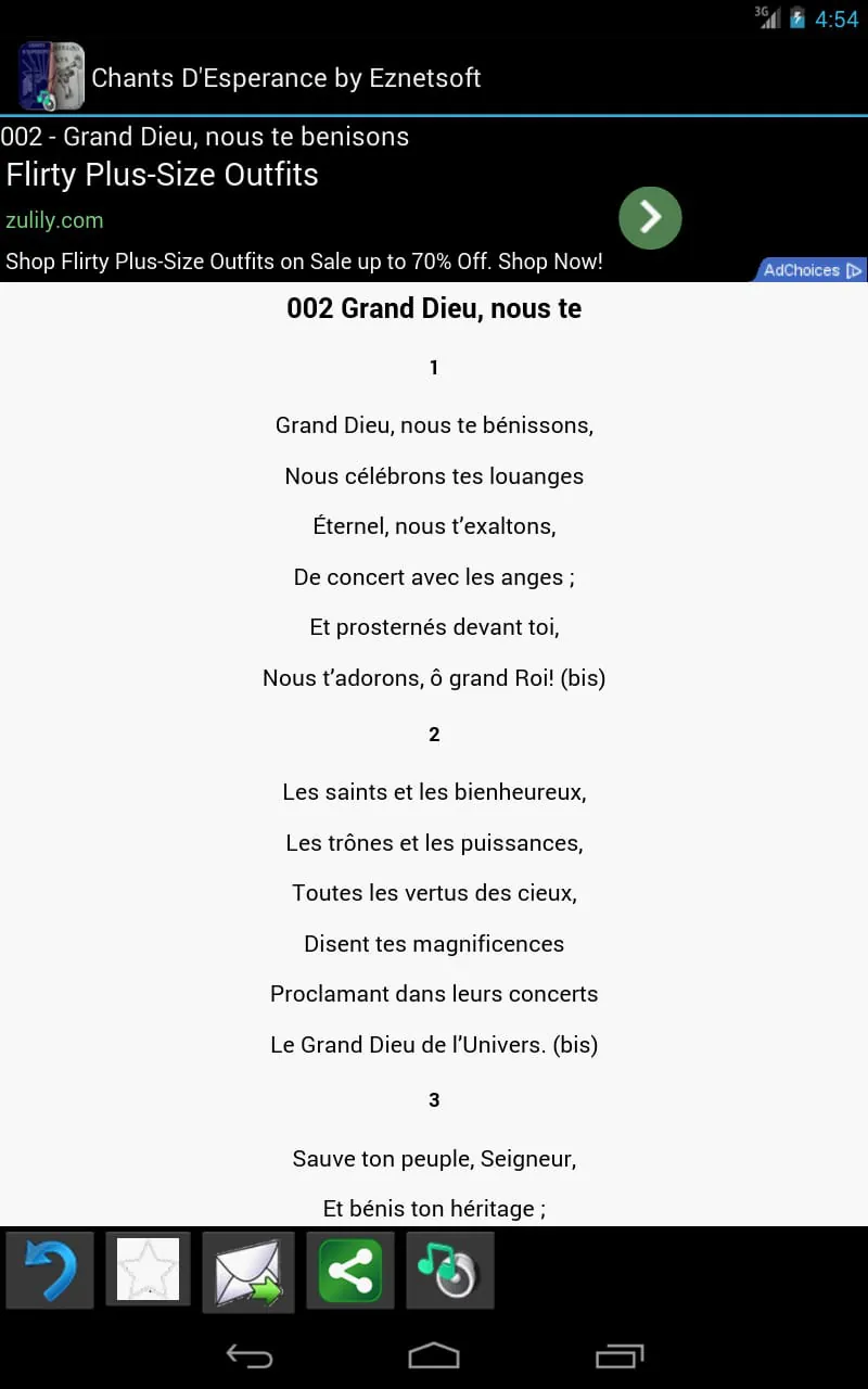 Chants D'Esperance with Tunes