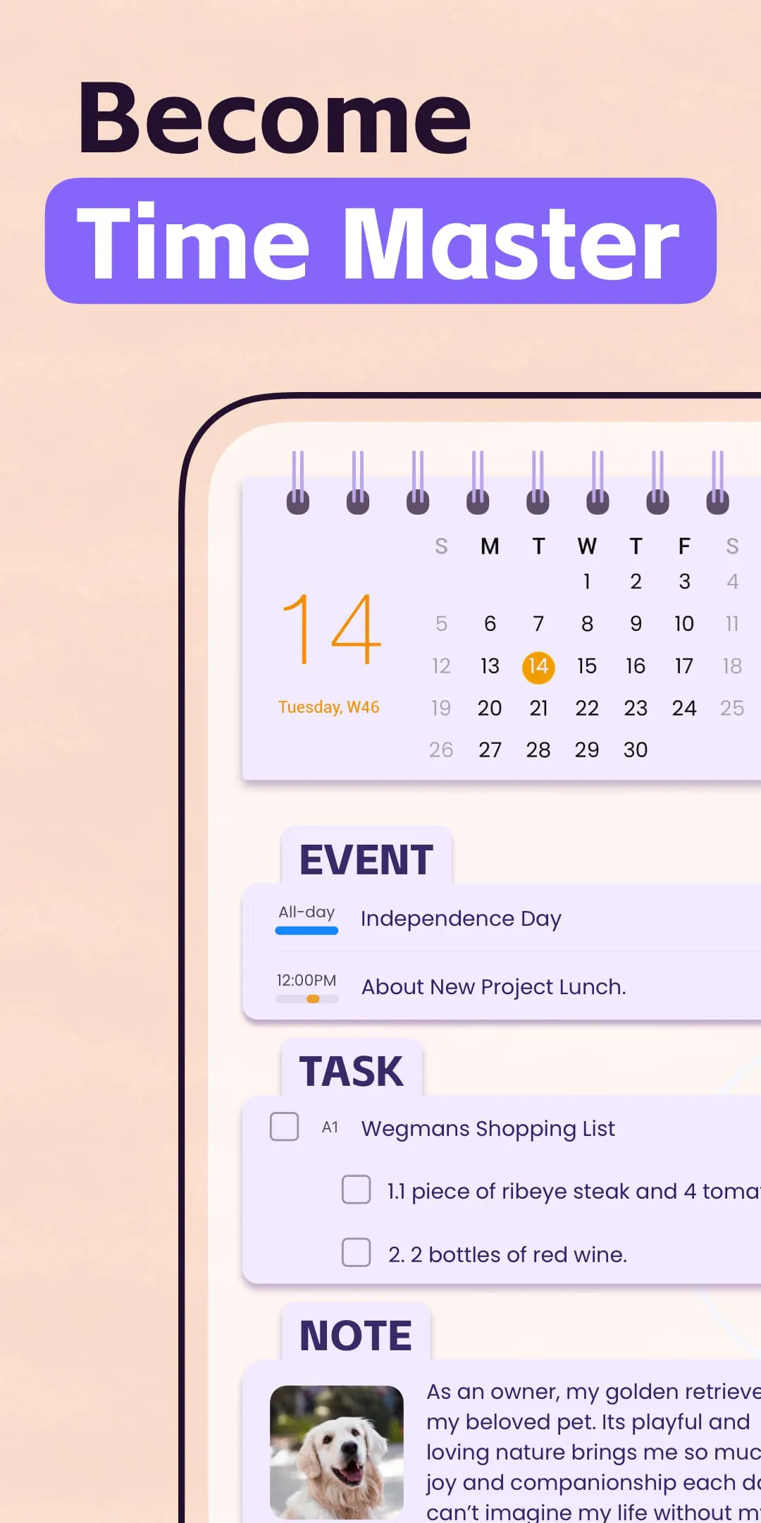 Planner Pro - Daily Calendar