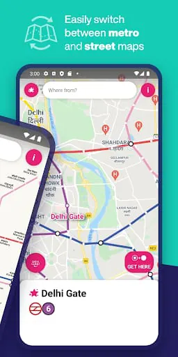 Delhi Metro Map & Routing
