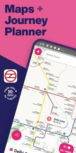 Delhi Metro Map & Routing