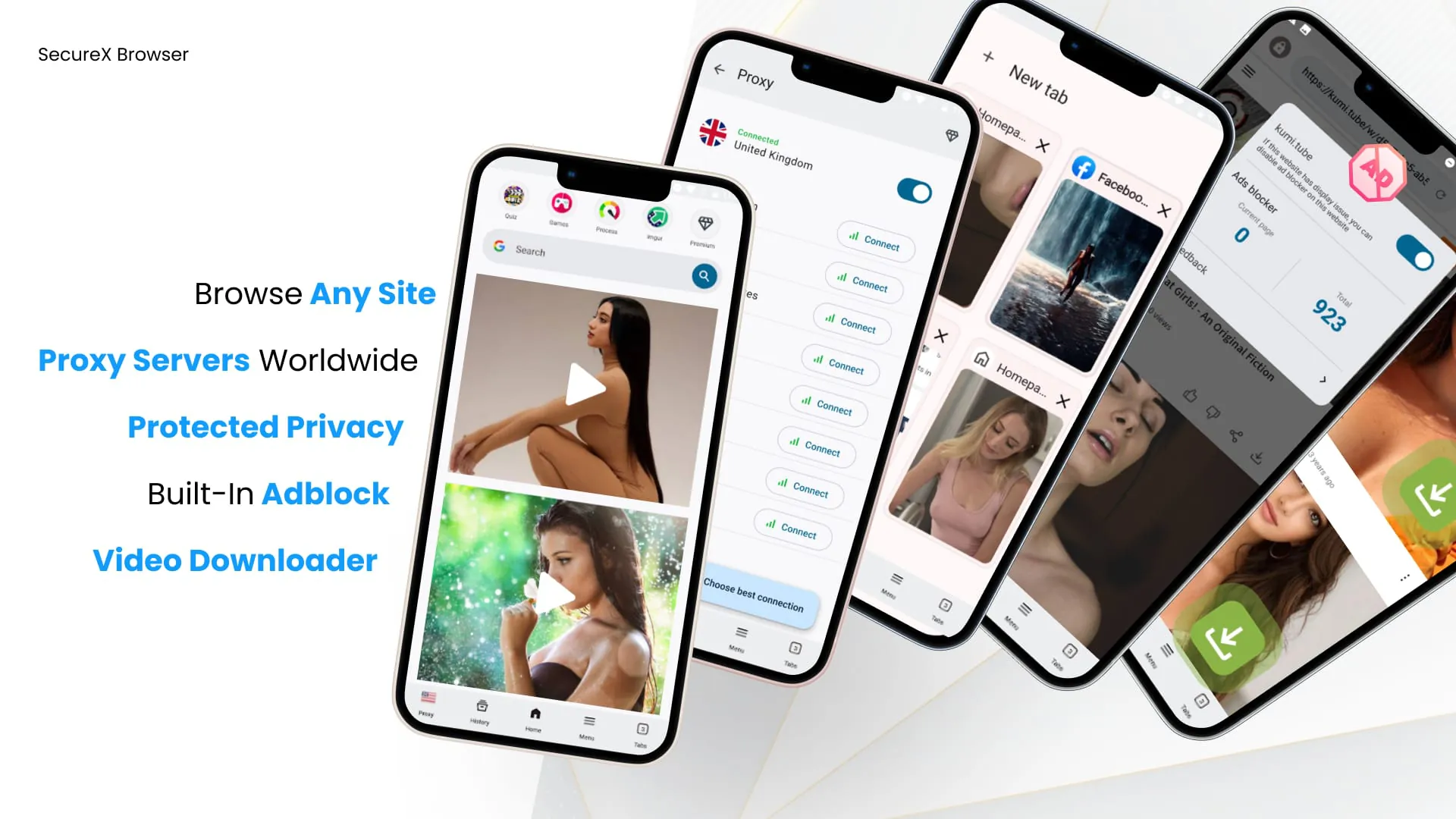 SecureX - Safe Proxy Browser