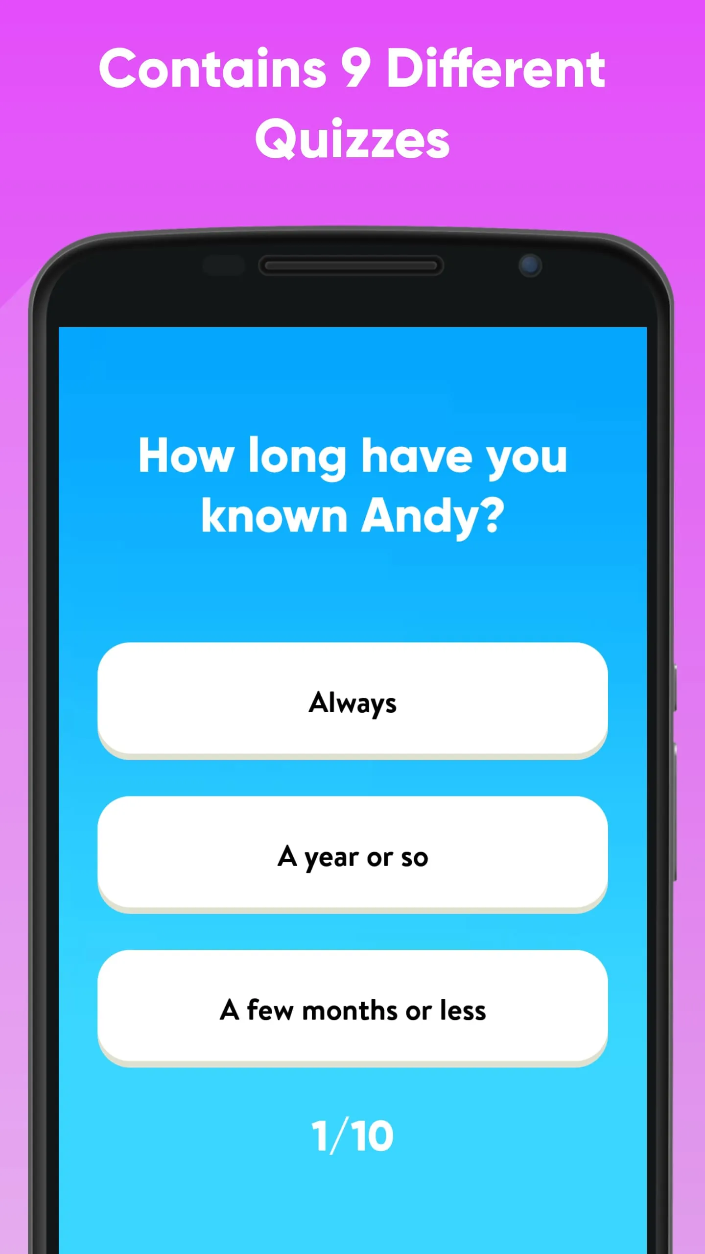 BFF Friendship Test