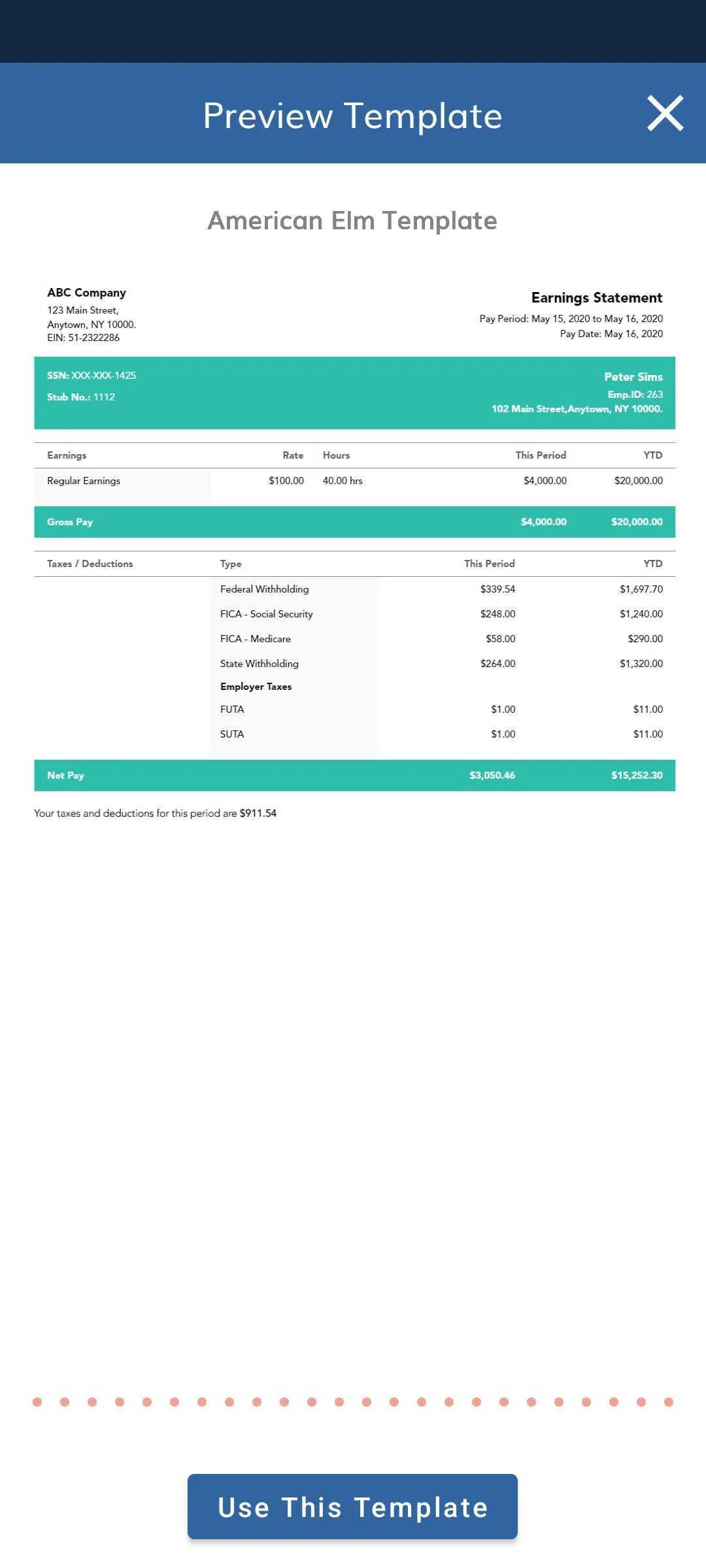 Paystub Generator: Check Maker