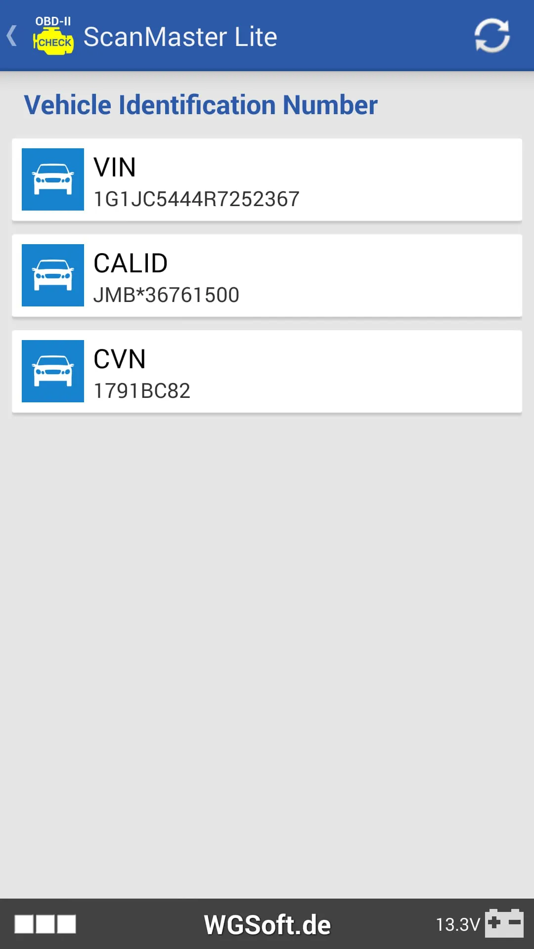 ScanMaster for ELM327 OBD-2