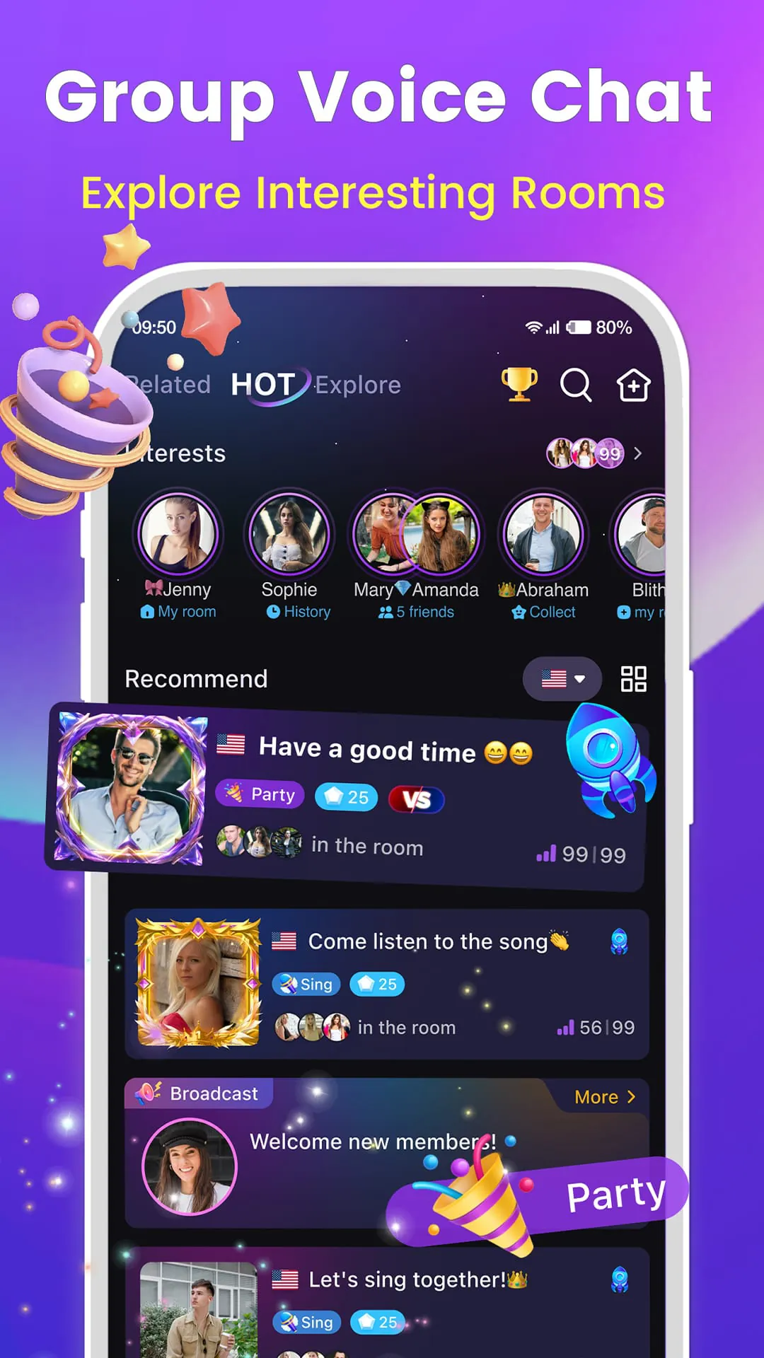 Hiya-Group Voice Chat