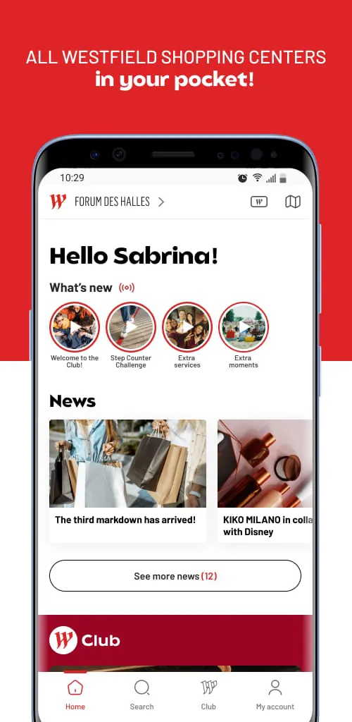 Westfield - shopping app