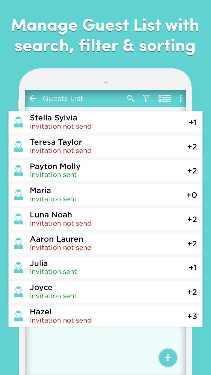 Event Planner - Guests, Todo