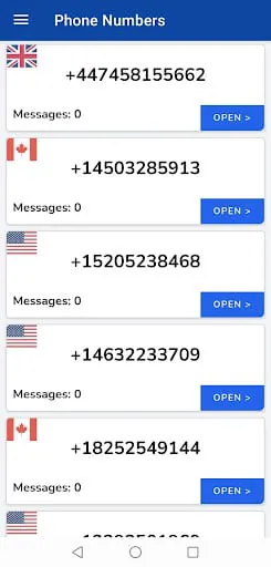 SMS Receive, Temp Phone Number