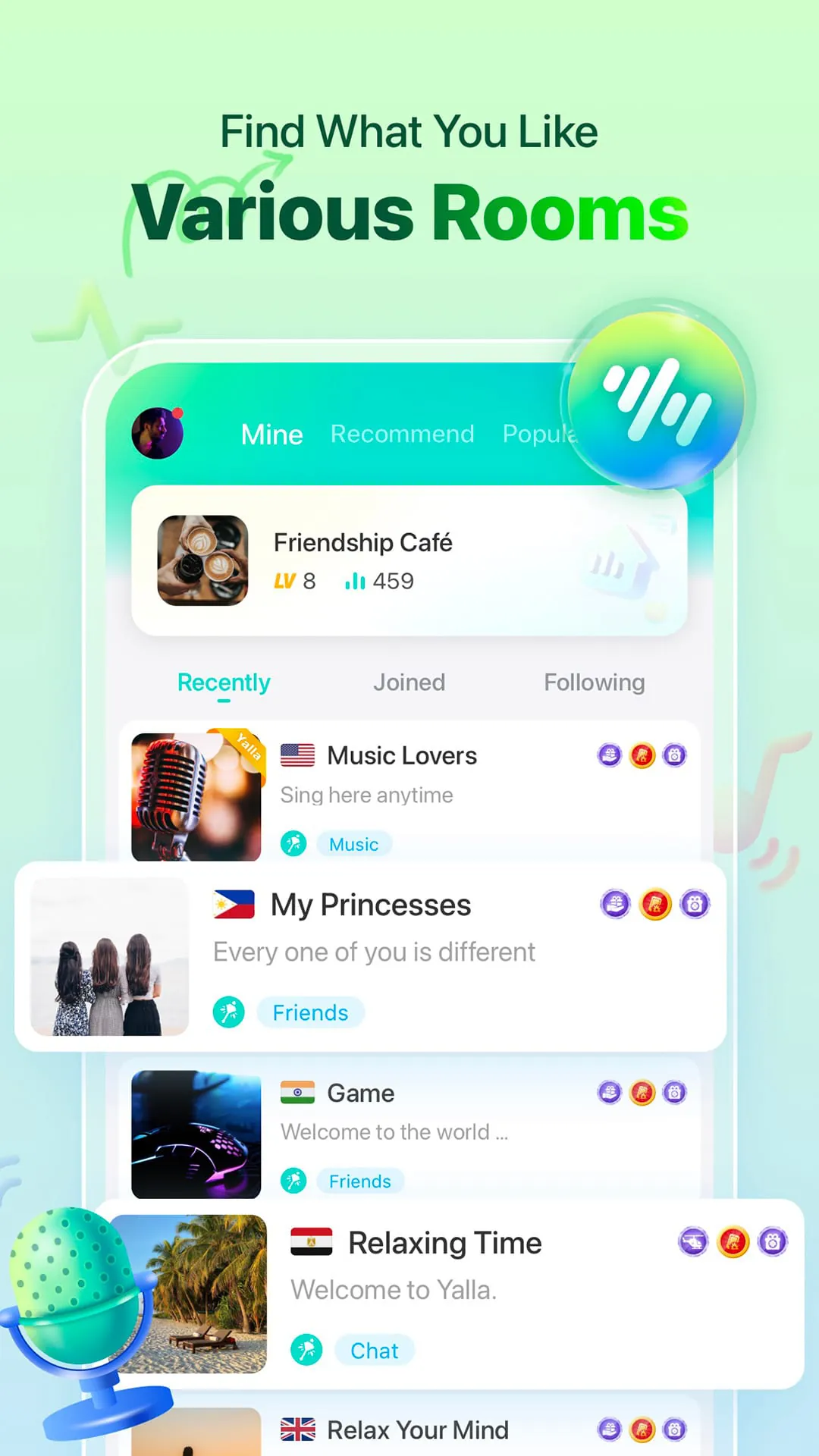 Yalla - Group Voice Chat Rooms