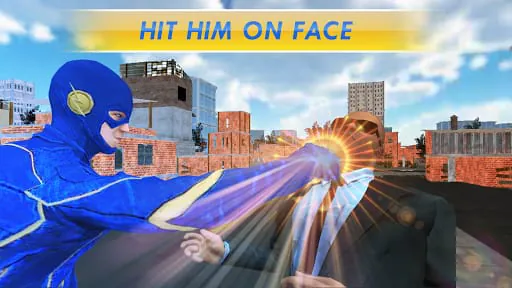 Superhero Flying speedster