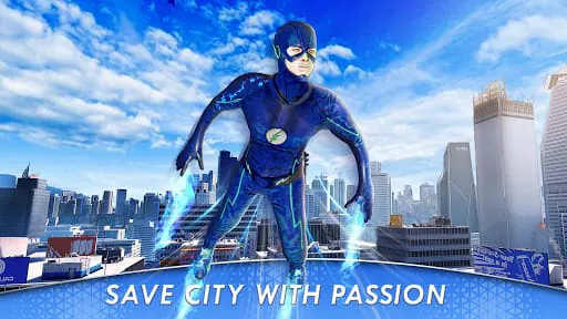 Superhero Flying speedster