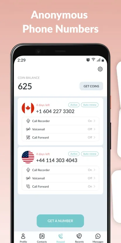 Number2Go: Second Phone Number