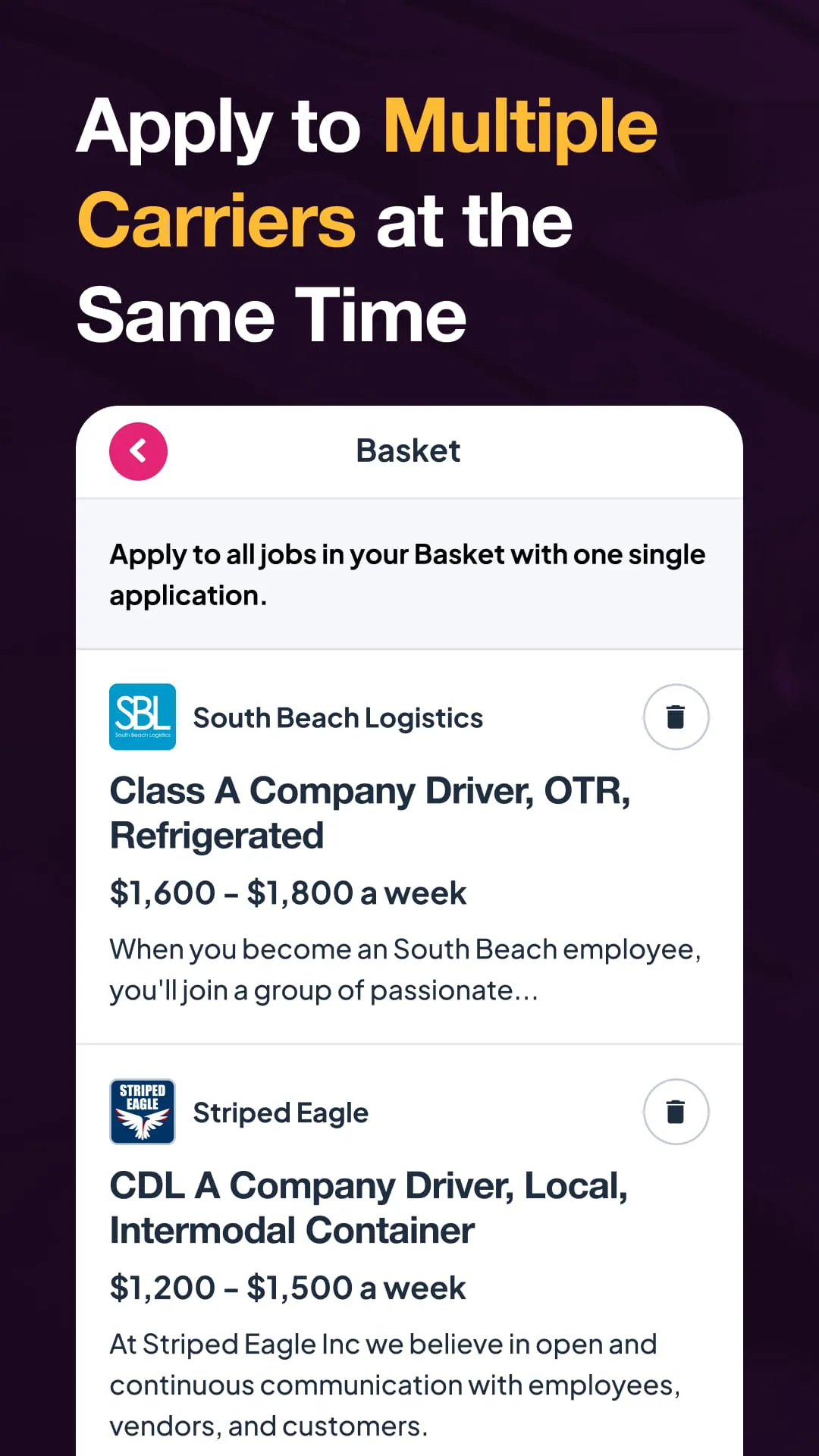 Lanefinder: CDL Trucking Jobs