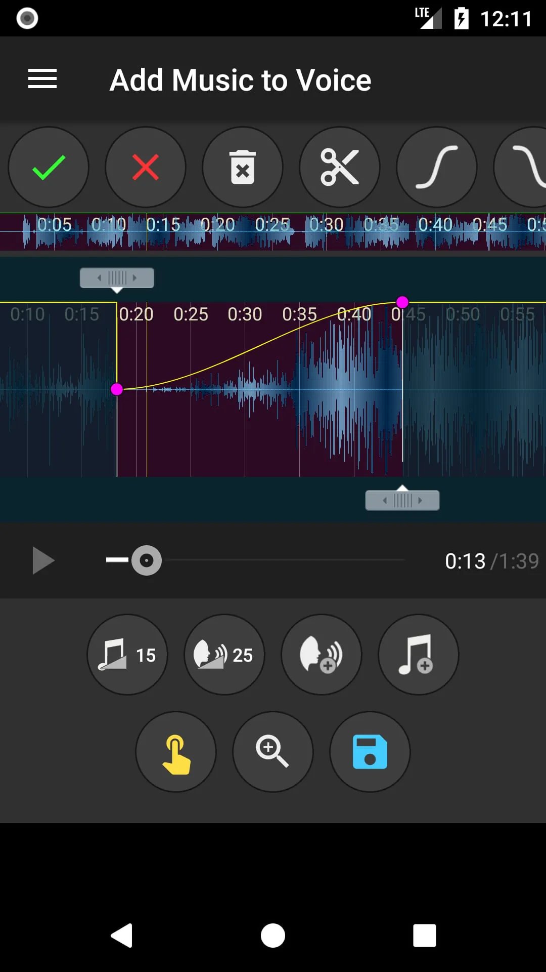 Add Music to Voice
