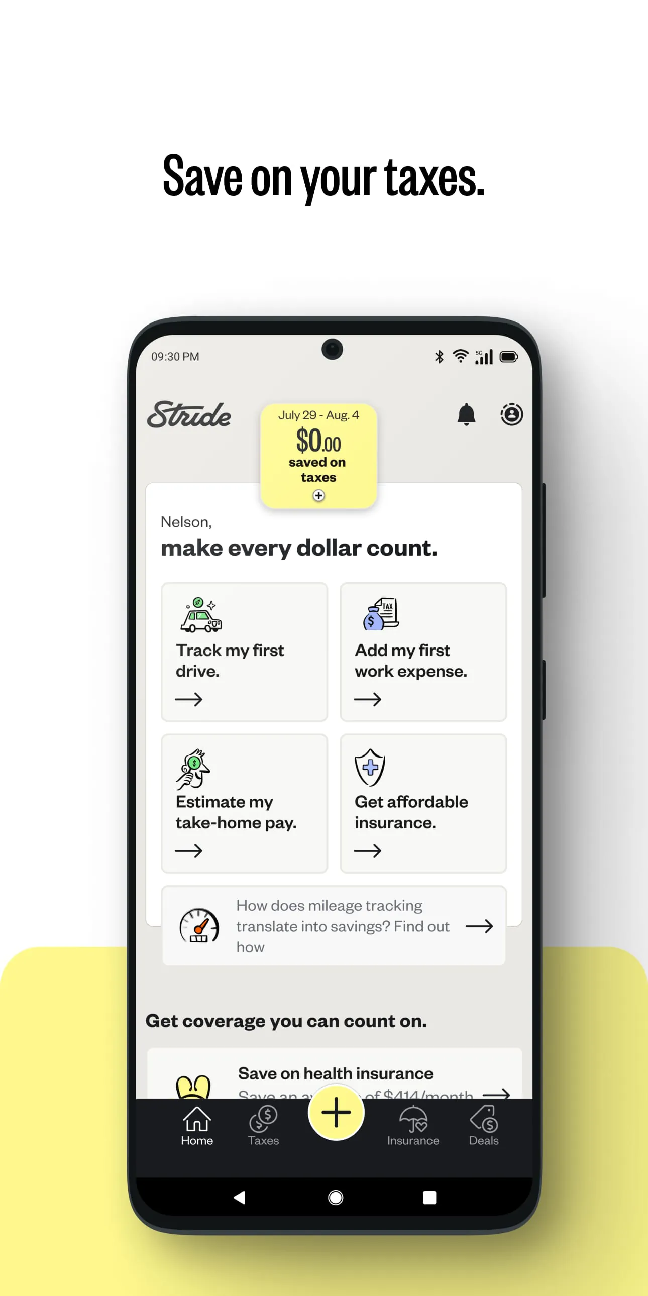 Stride: Mileage & Tax Tracker