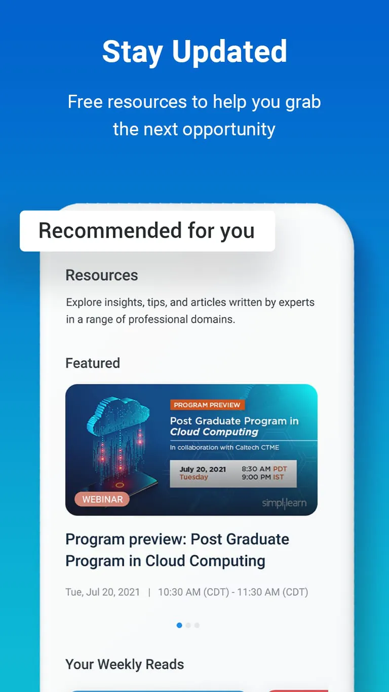 Simplilearn: Online Learning