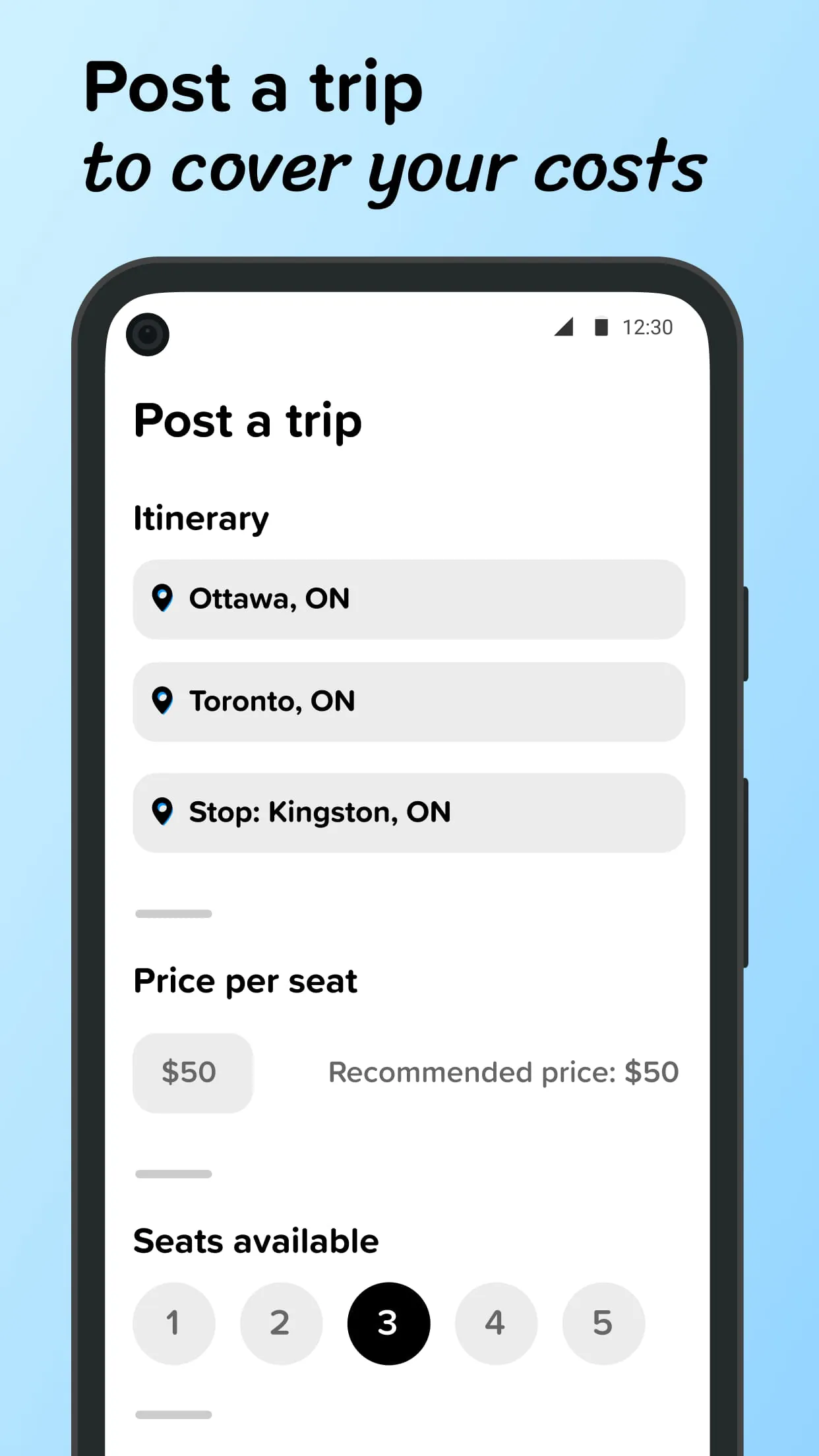 Poparide - Carpool in Canada