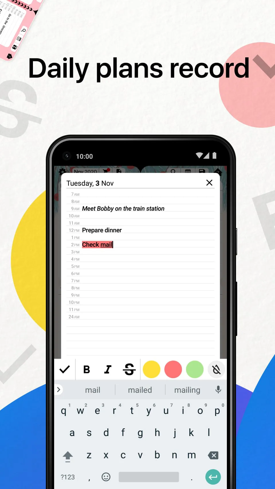 Weekly Planner - Diary, Notes