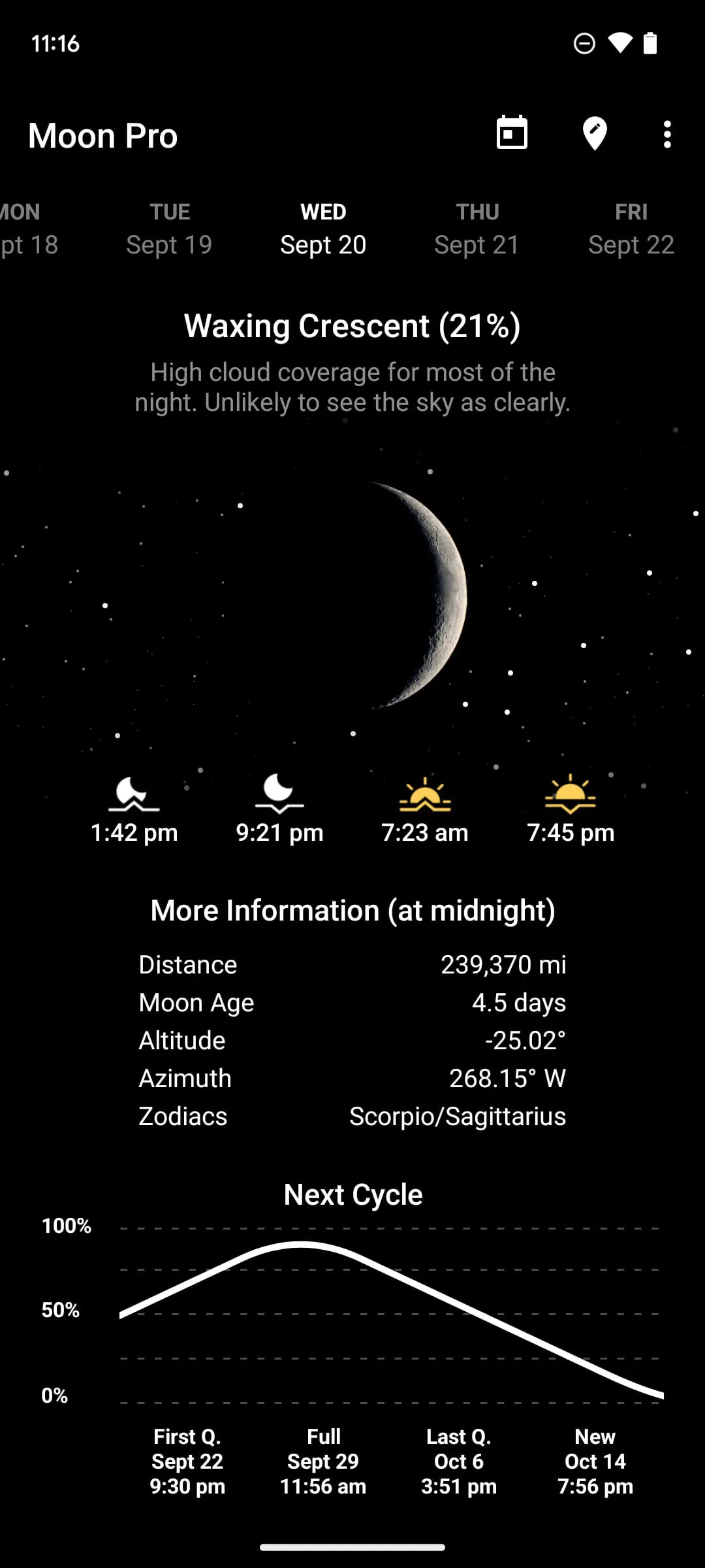 My Moon Phase - Lunar Calendar