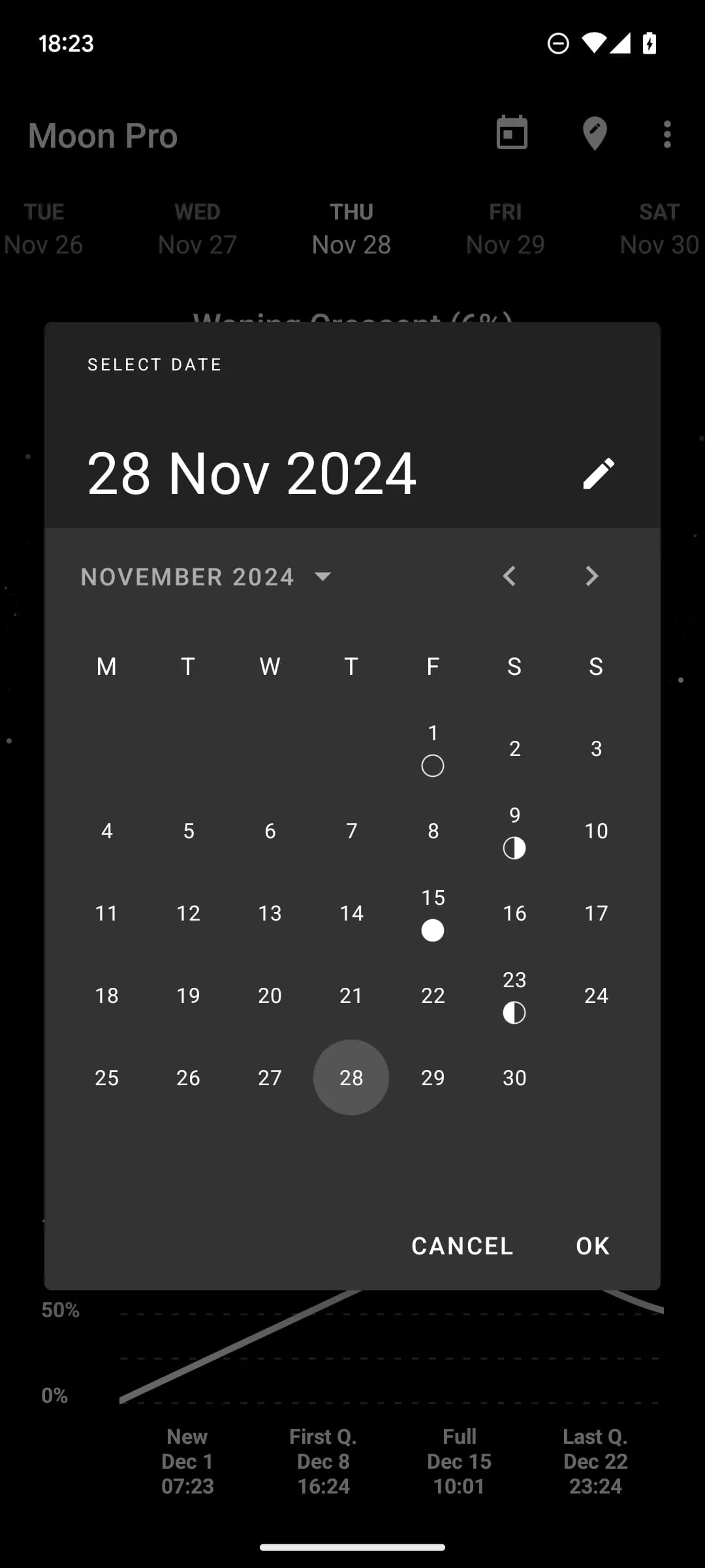 My Moon Phase - Lunar Calendar