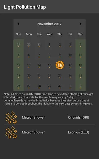 Light Pollution Map - Dark Sky