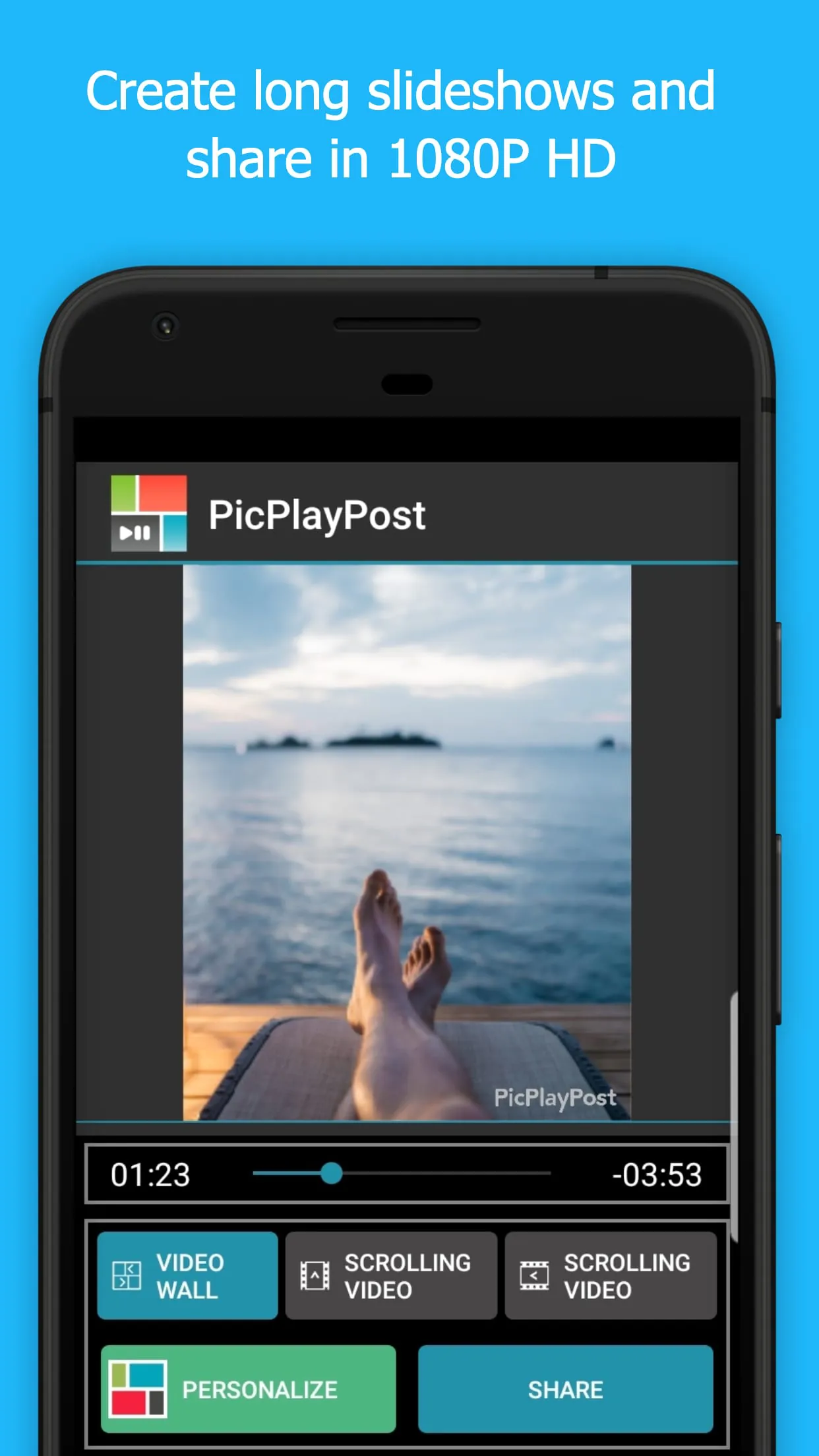 PicPlayPost Collage, Slideshow