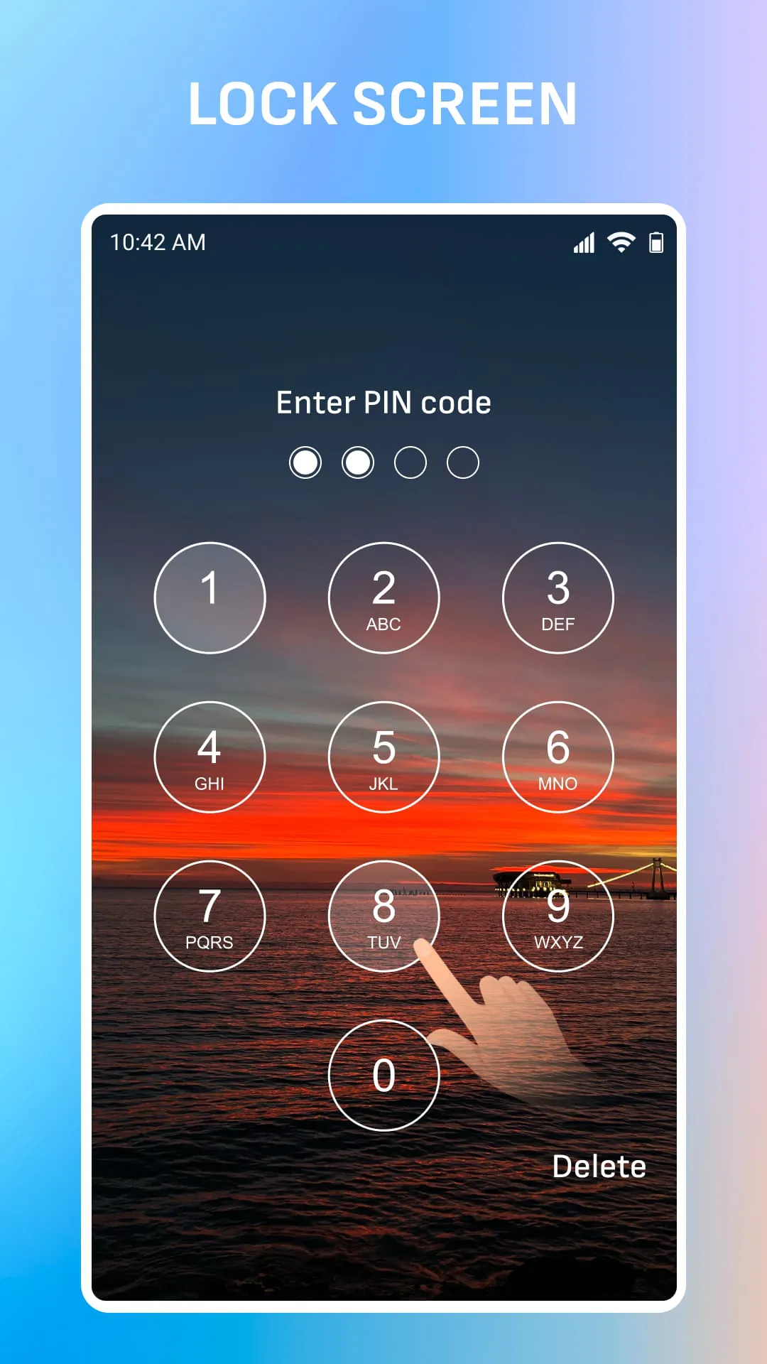 Lock screen passcode