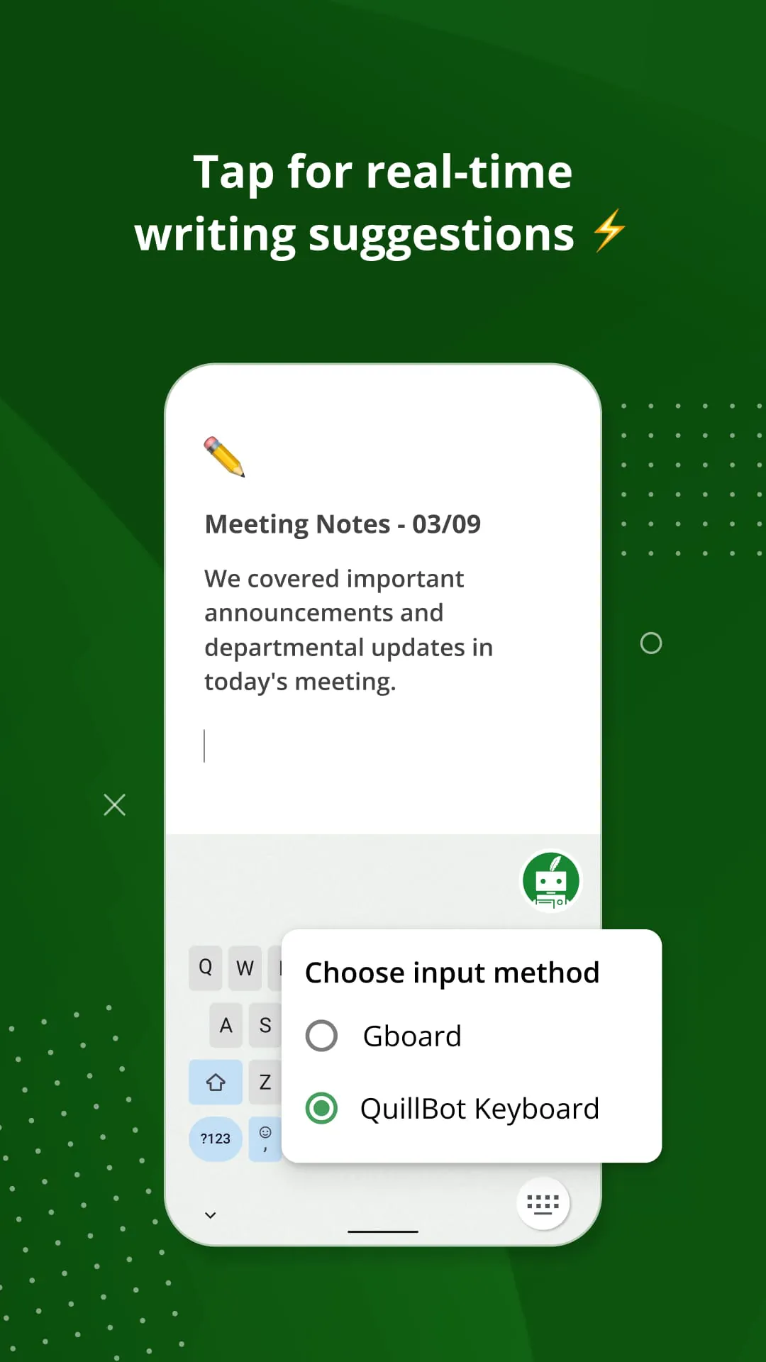 QuillBot - AI Writing Keyboard