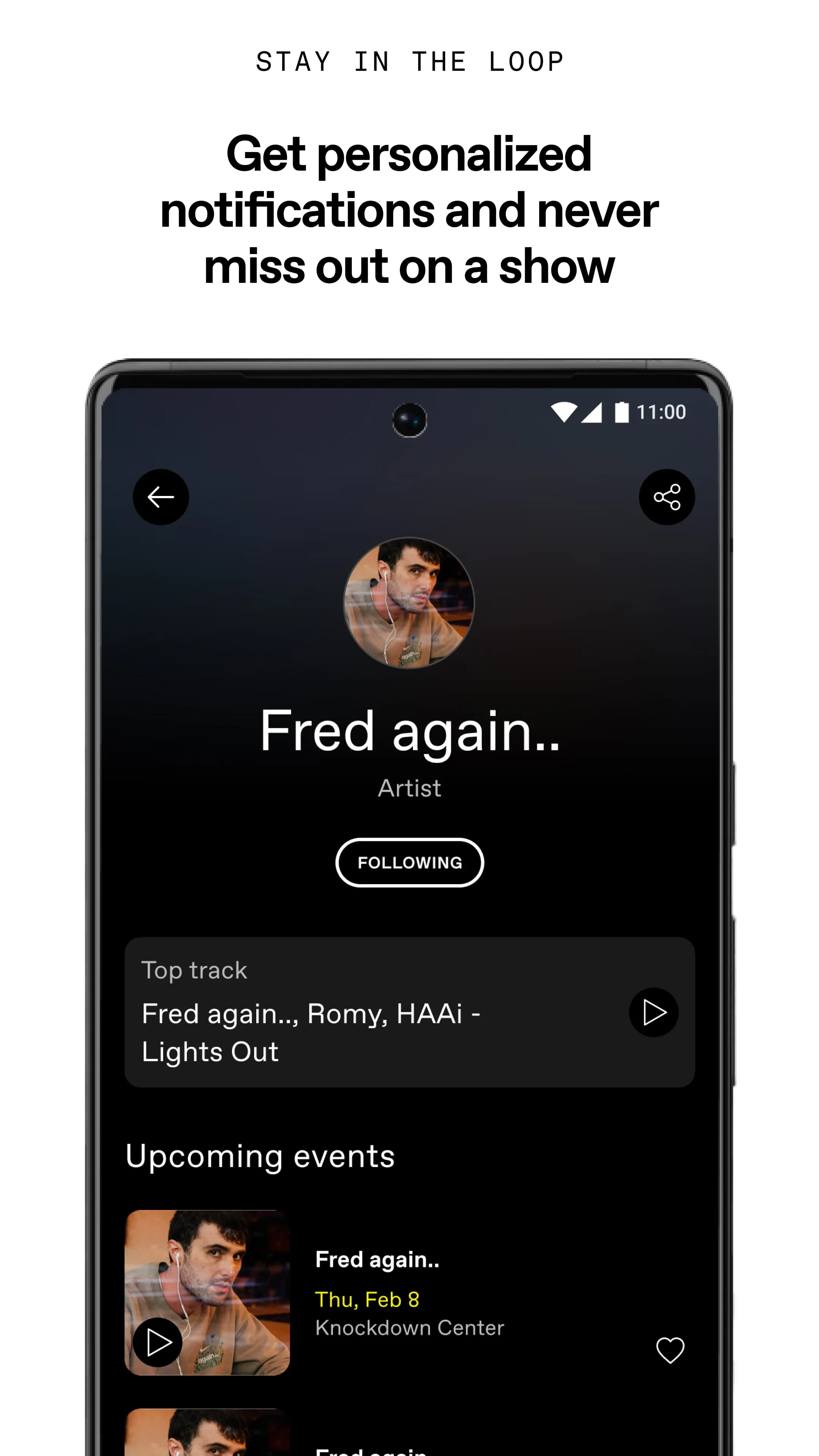 DICE: Live Shows