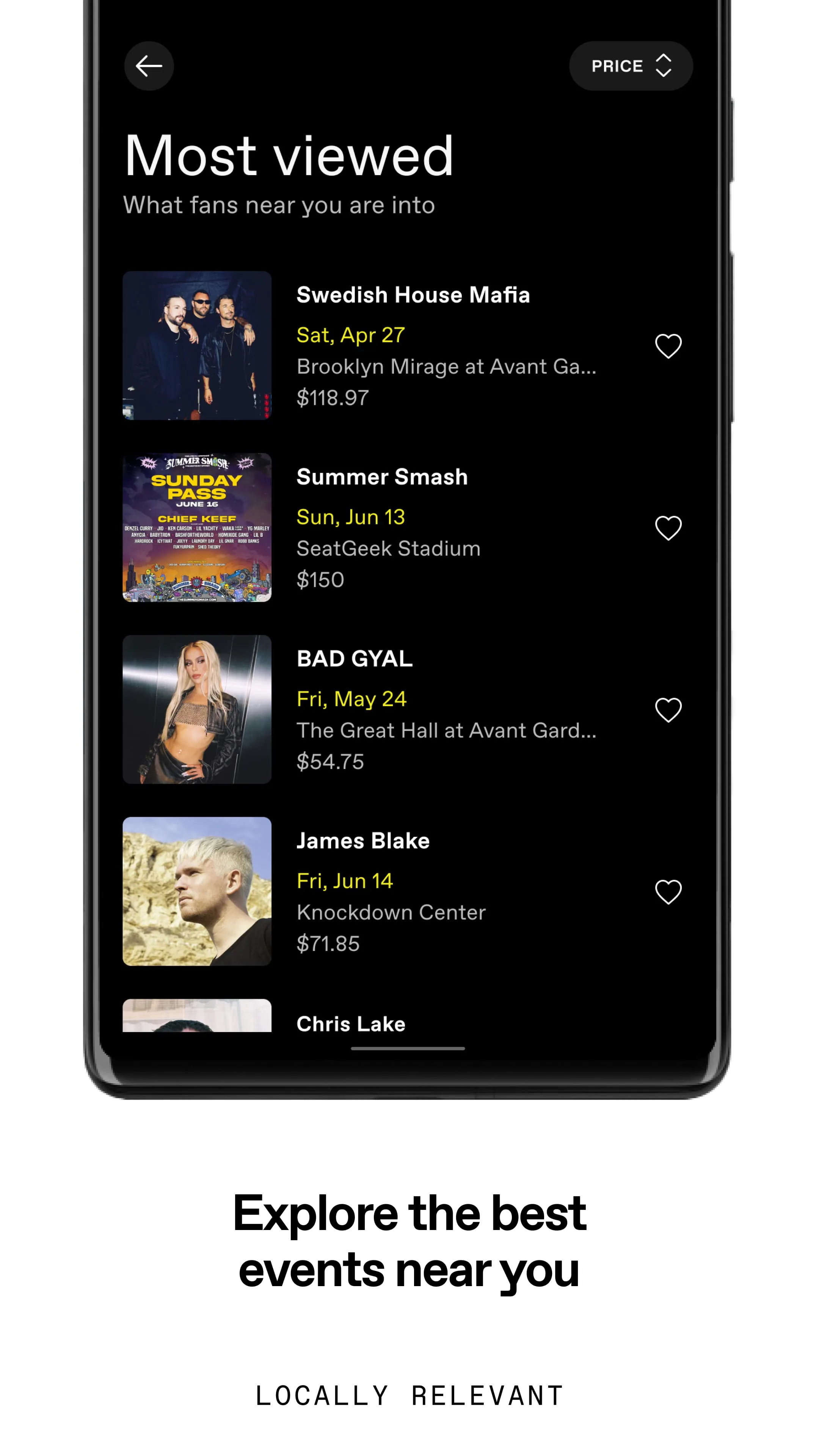 DICE: Live Shows
