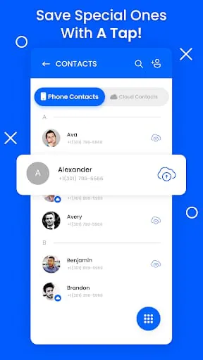 Contacts Backup: Cloud Storage