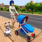 Pregnant Mom Twins Life Sim 3D