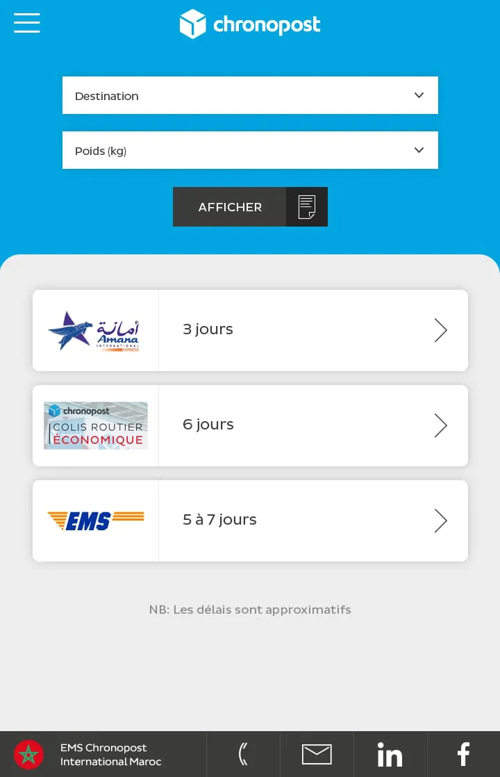 Chronopost Maroc