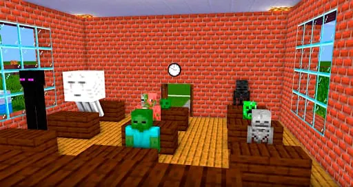 Monster School Mod for MCPE