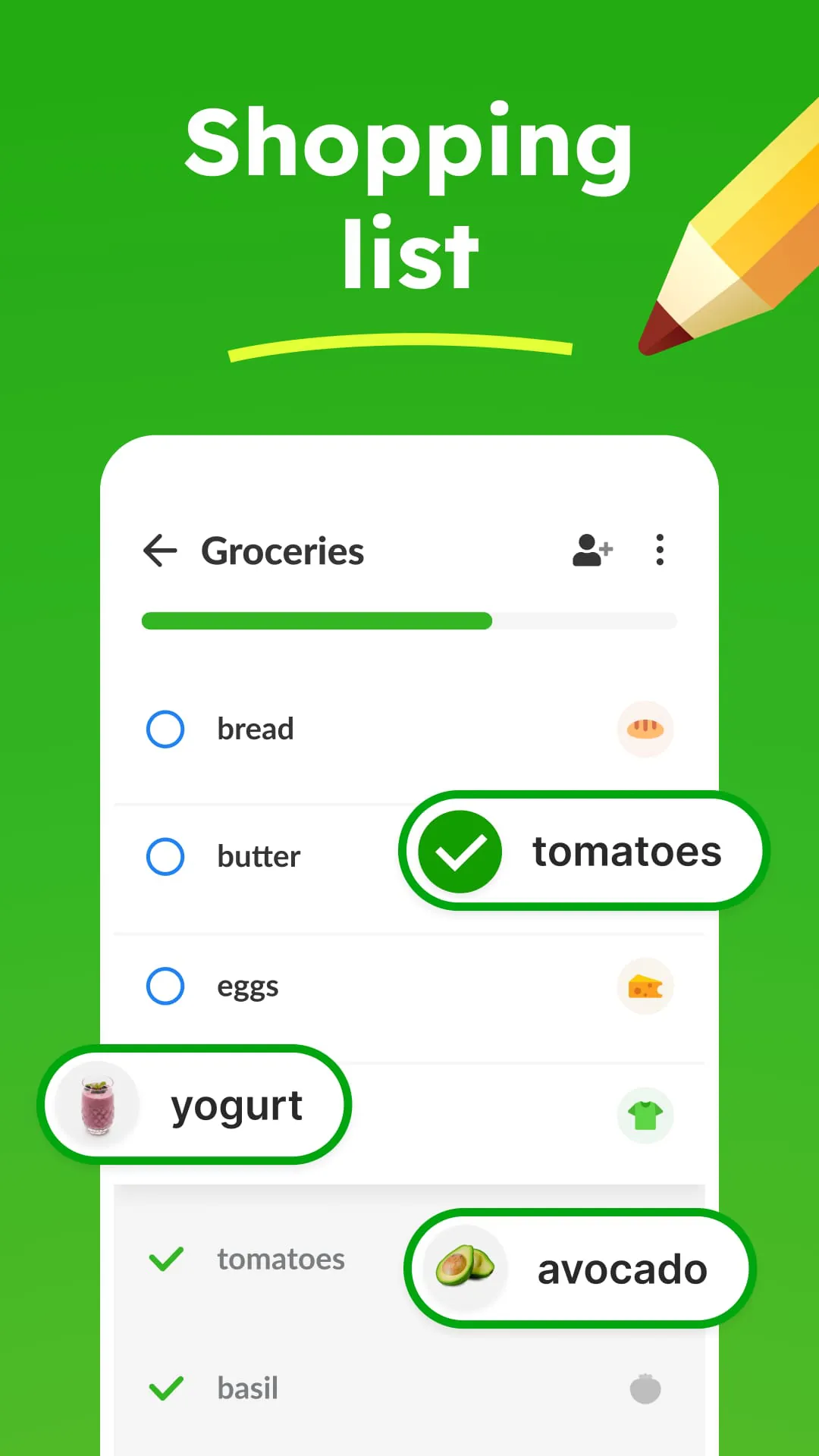 Shopping List - Listonic