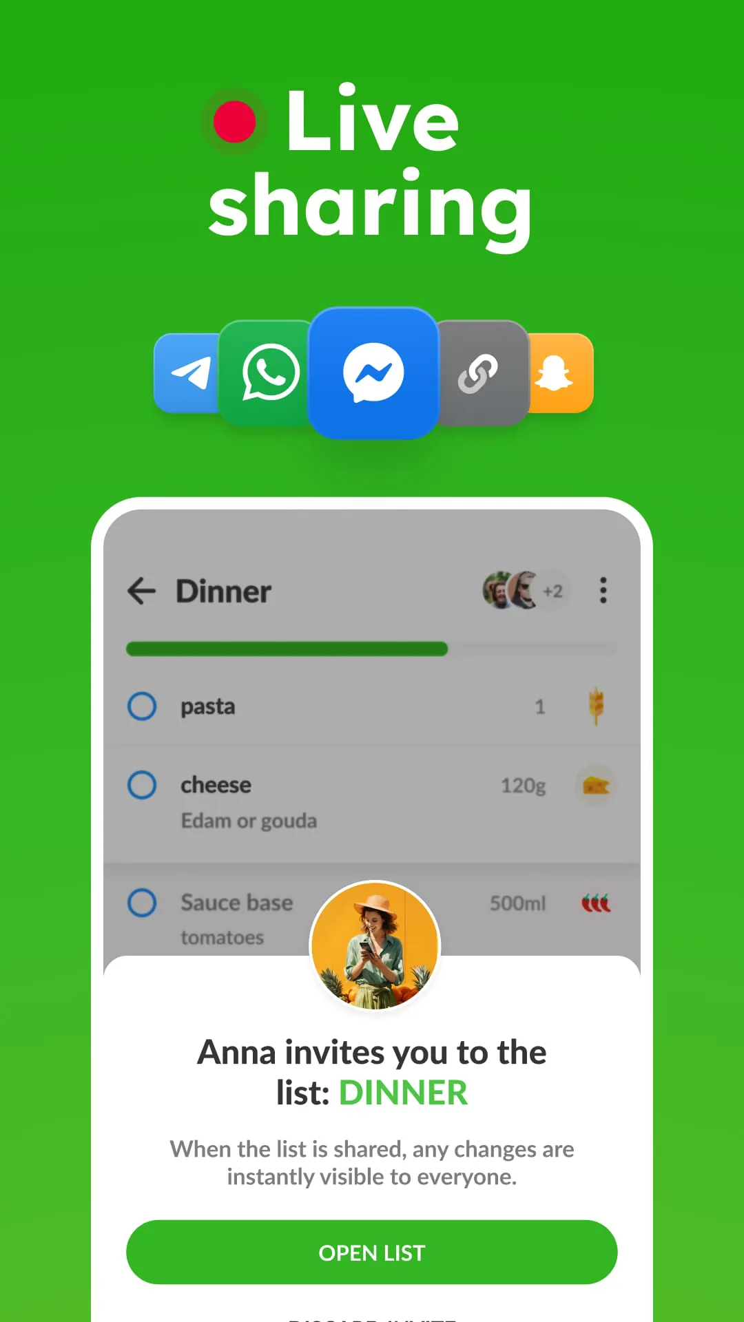 Shopping List - Listonic