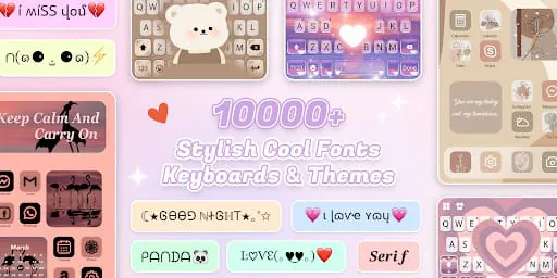 FontsApp: FancyKeyboard widget