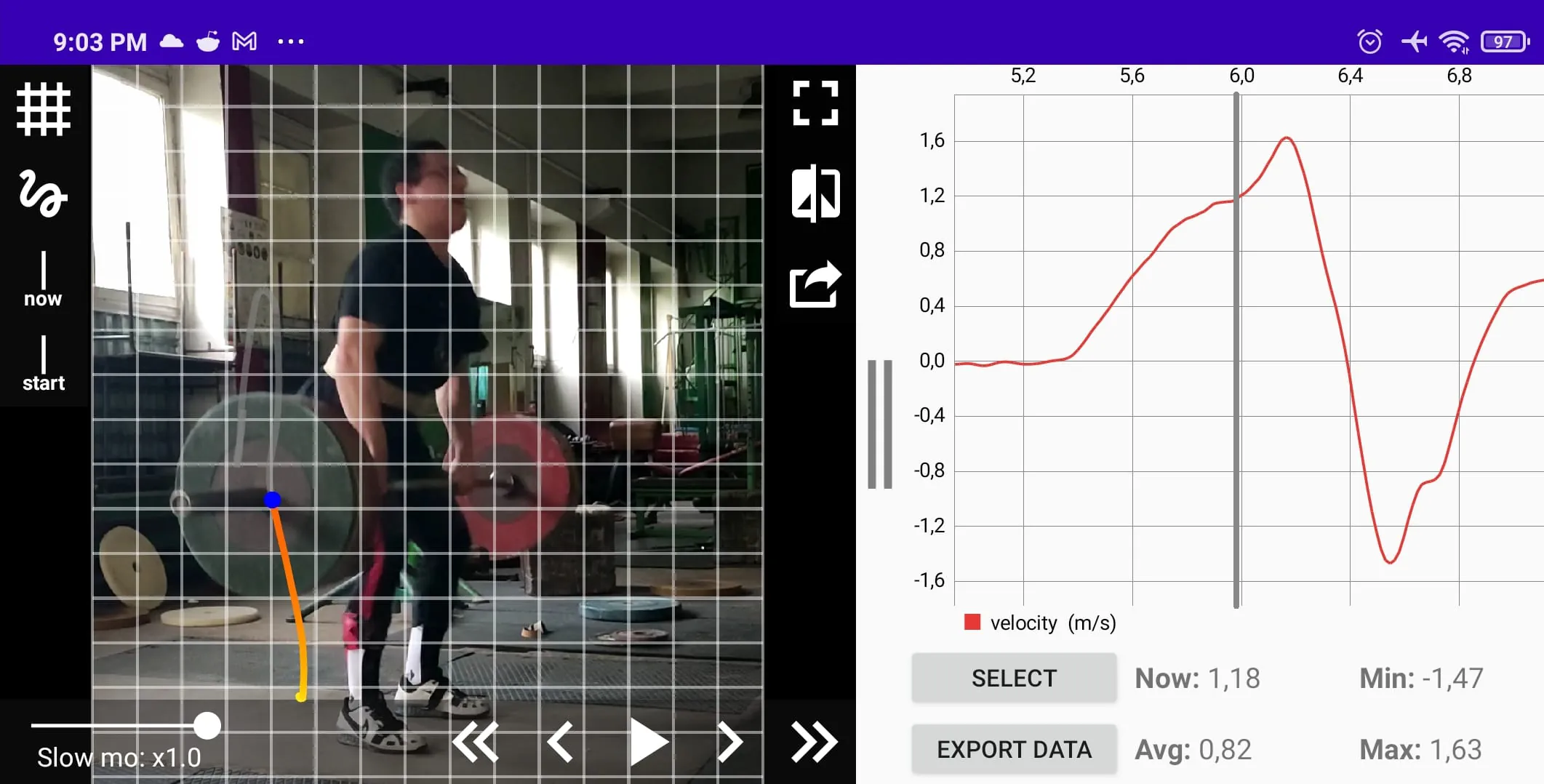 WL Analysis - bar path tracker