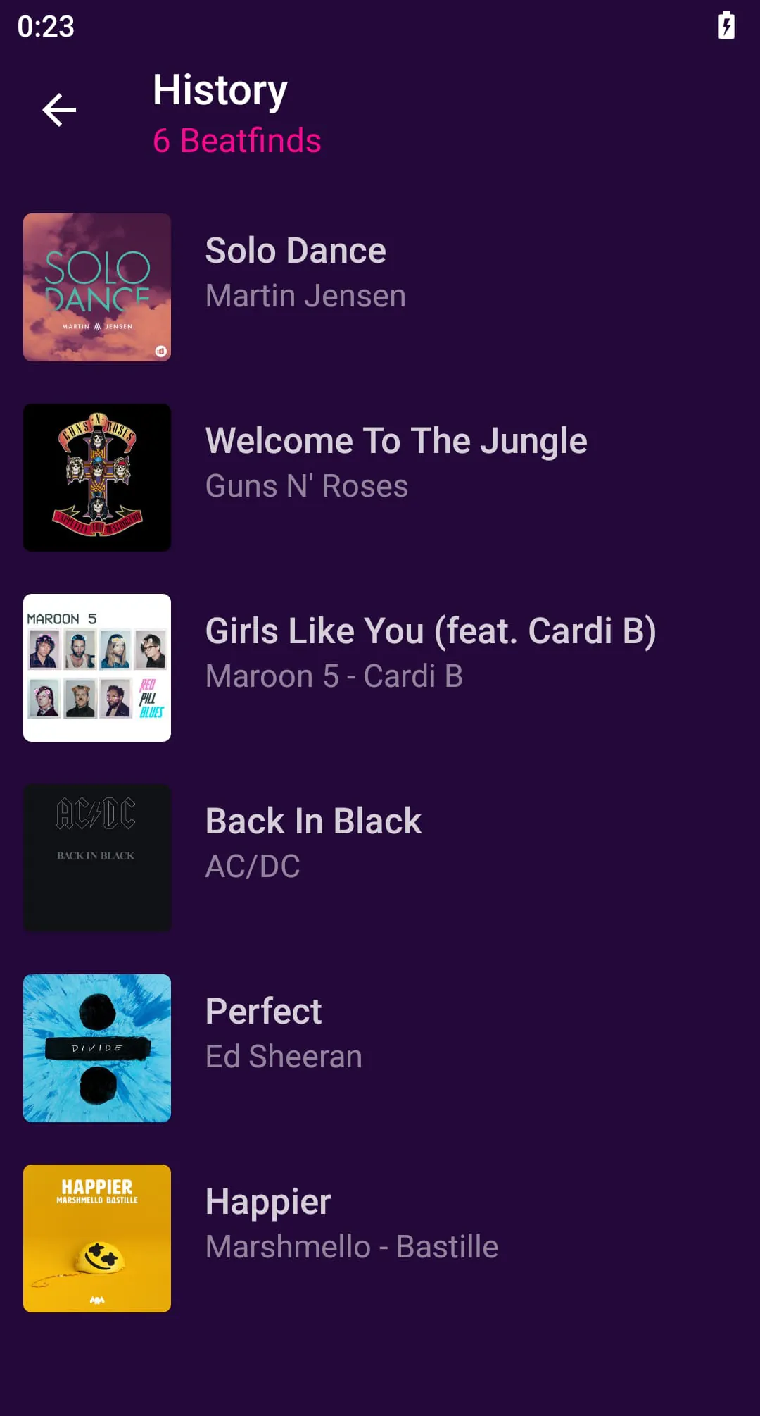 Beatfind Music Recognition