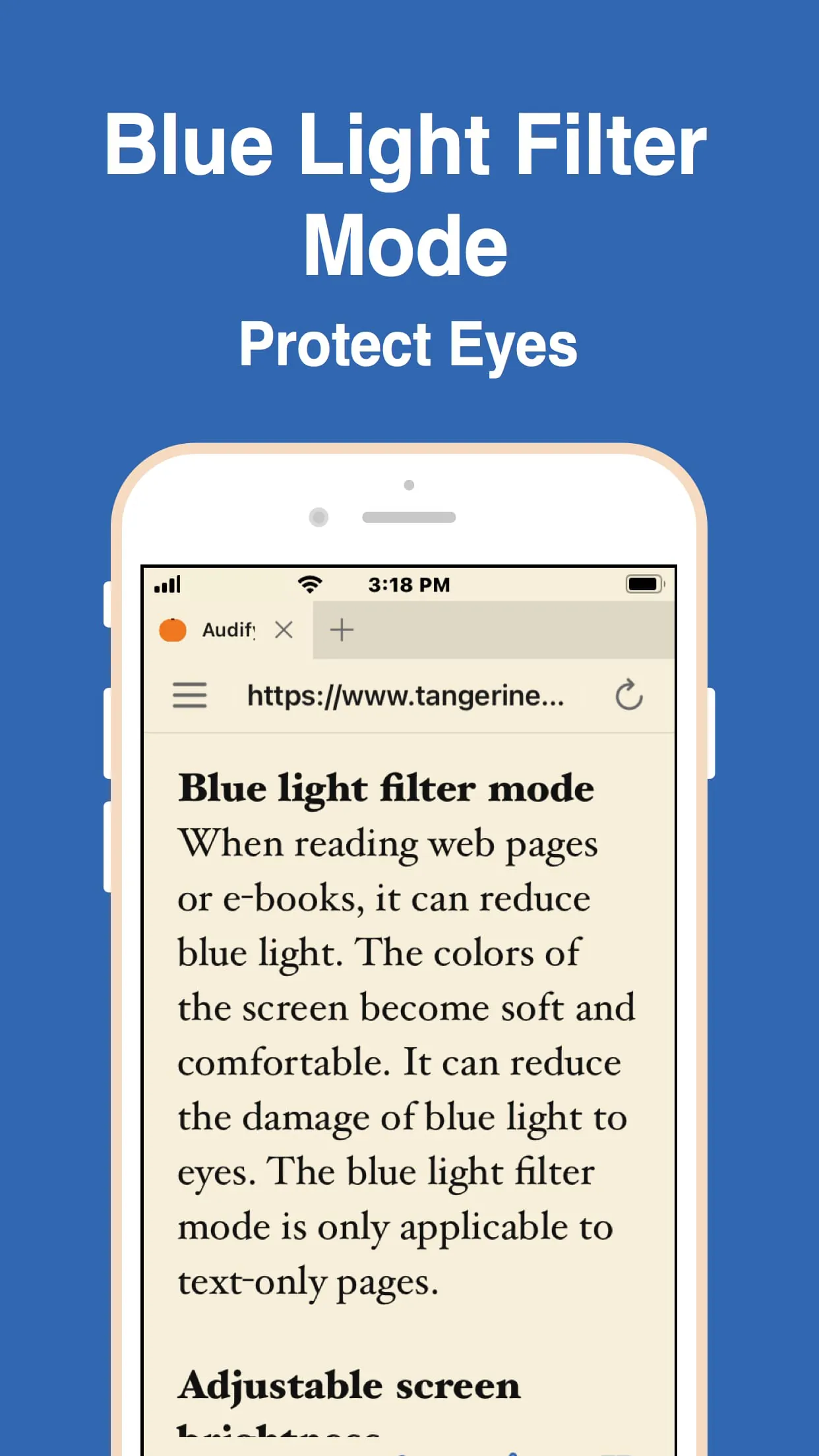Audify read aloud web browser