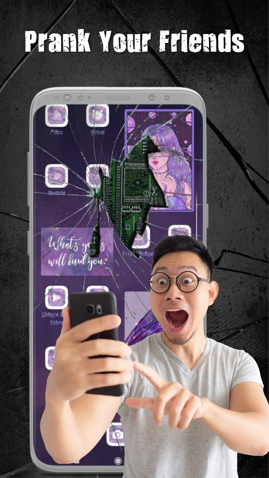 Broken Screen 4K Funny Pranks