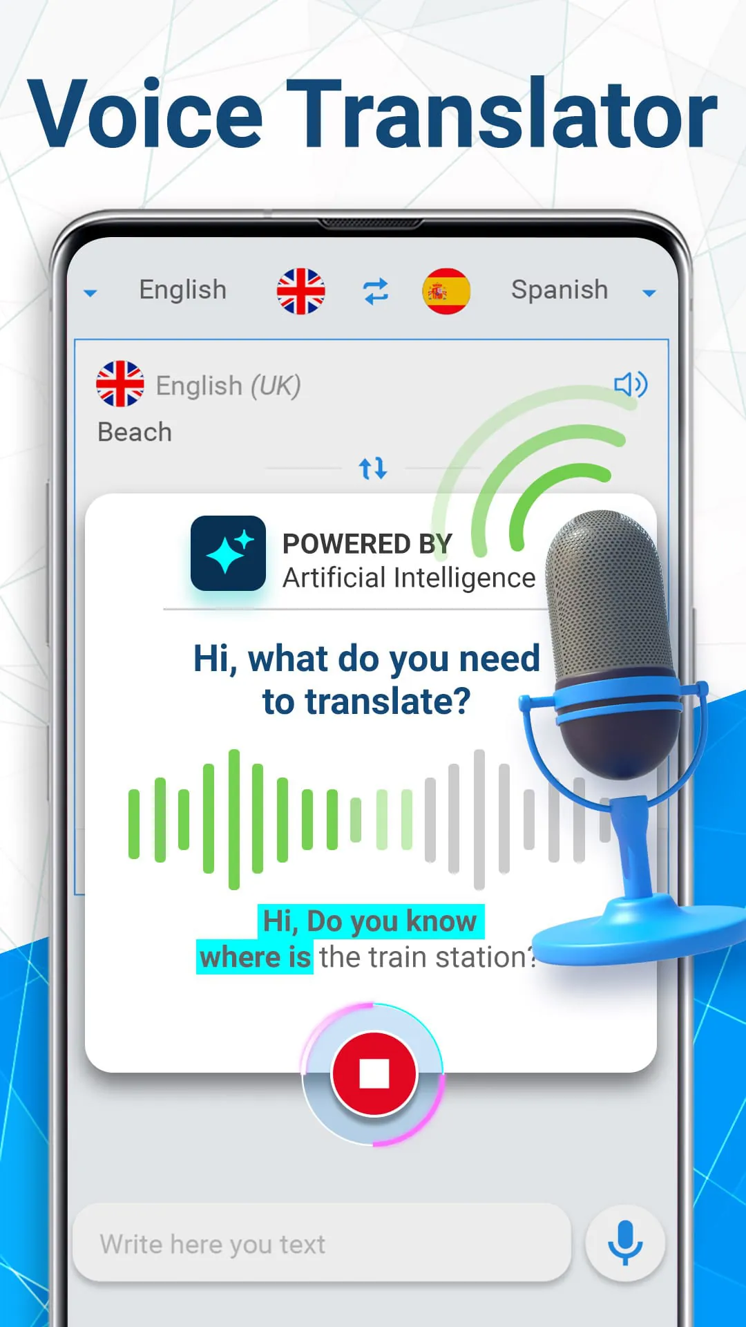 AI Voice Translator Translate